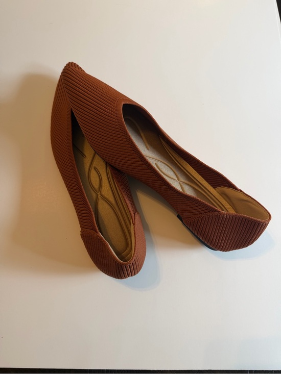 Shoes - TINGRISE Knit Pointed Toe Flats | Women’s Size 10 | Brown | NWOT